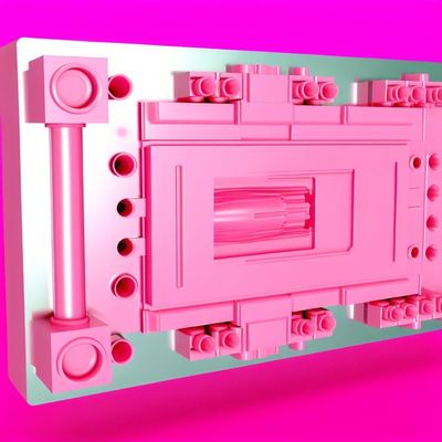 Molde de moldagem por injecção rosa com fácil limpeza e funcionalidade ótima