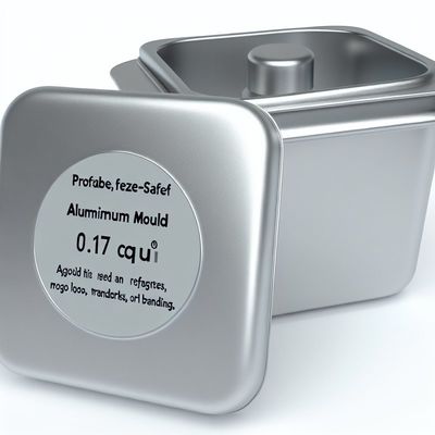0.17 Molde de produto de alumínio cúbico para congelador seguro e durável